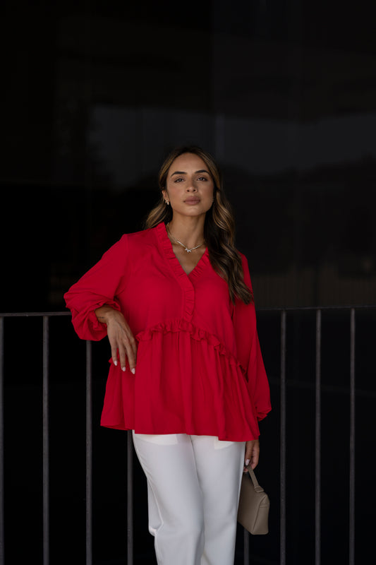 Blusa Beatriz - vermelho