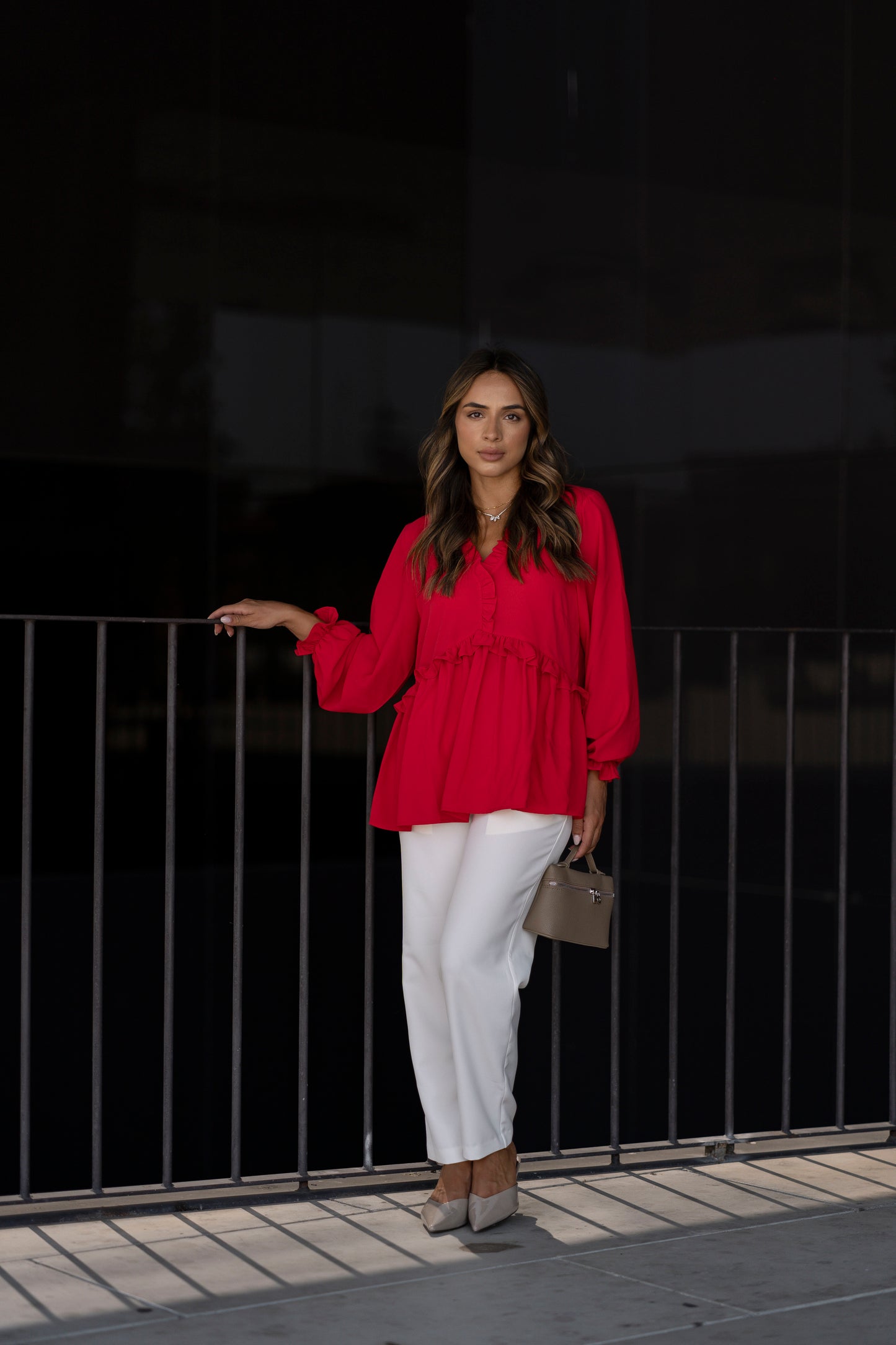Blusa Beatriz - vermelho