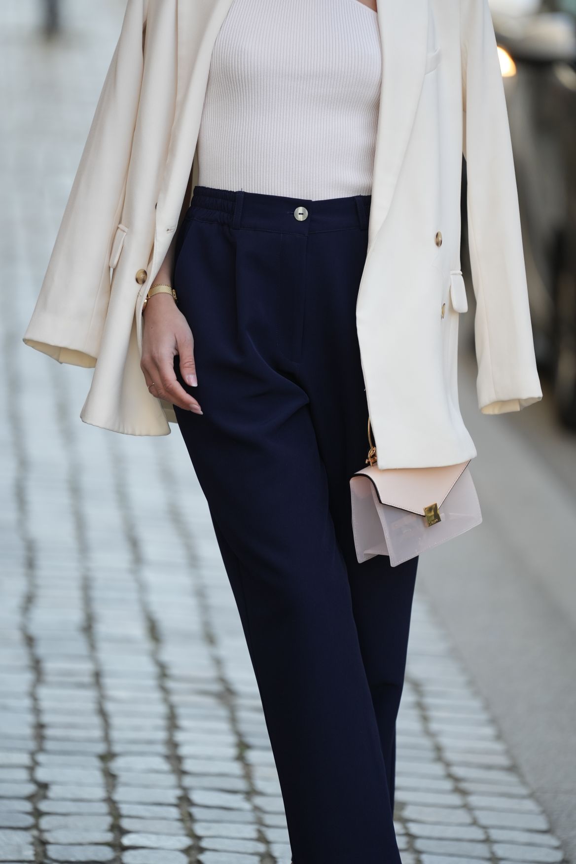 Calça de alfaiataria Grace Navy