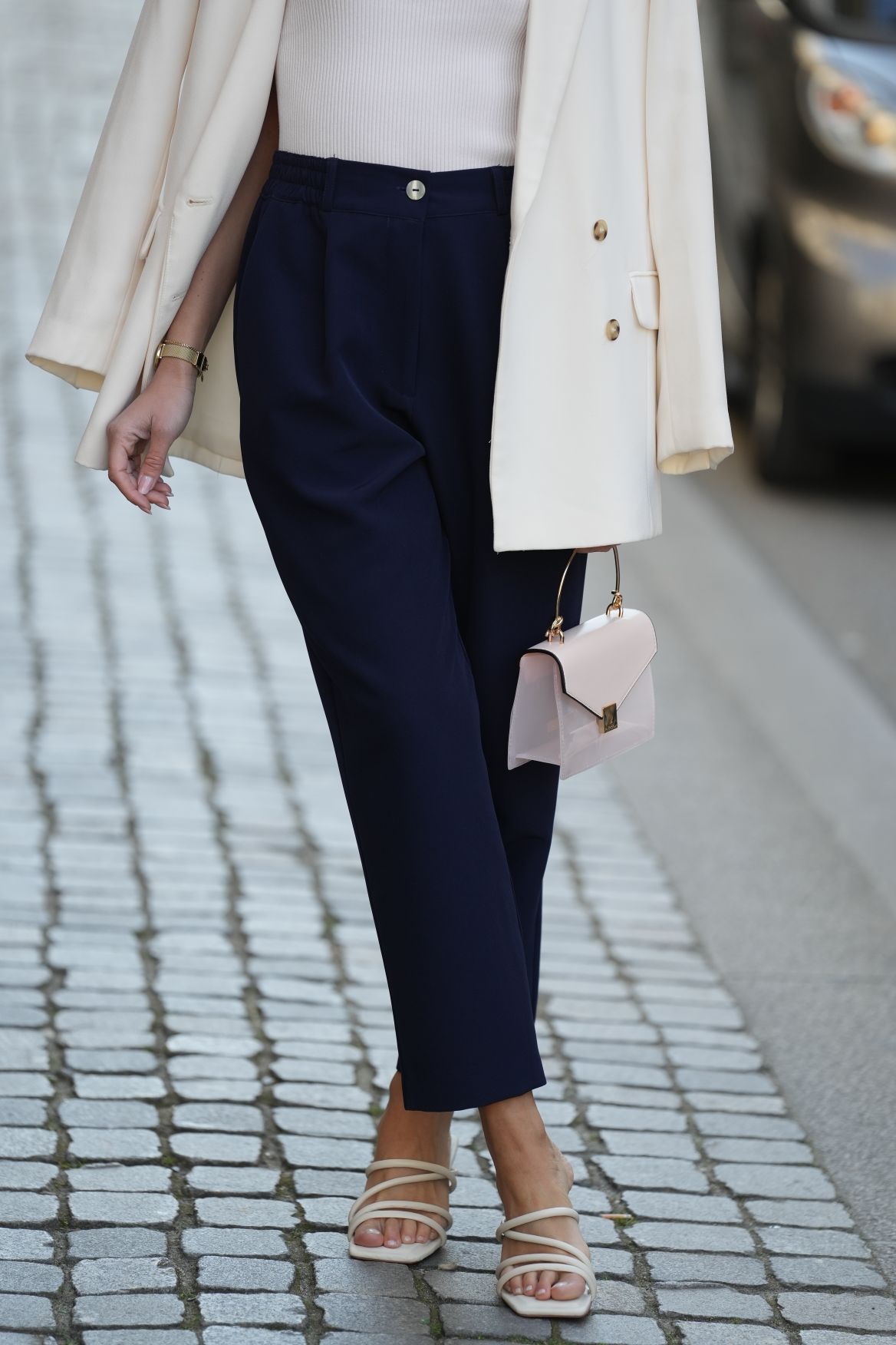 Calça de alfaiataria Grace Navy