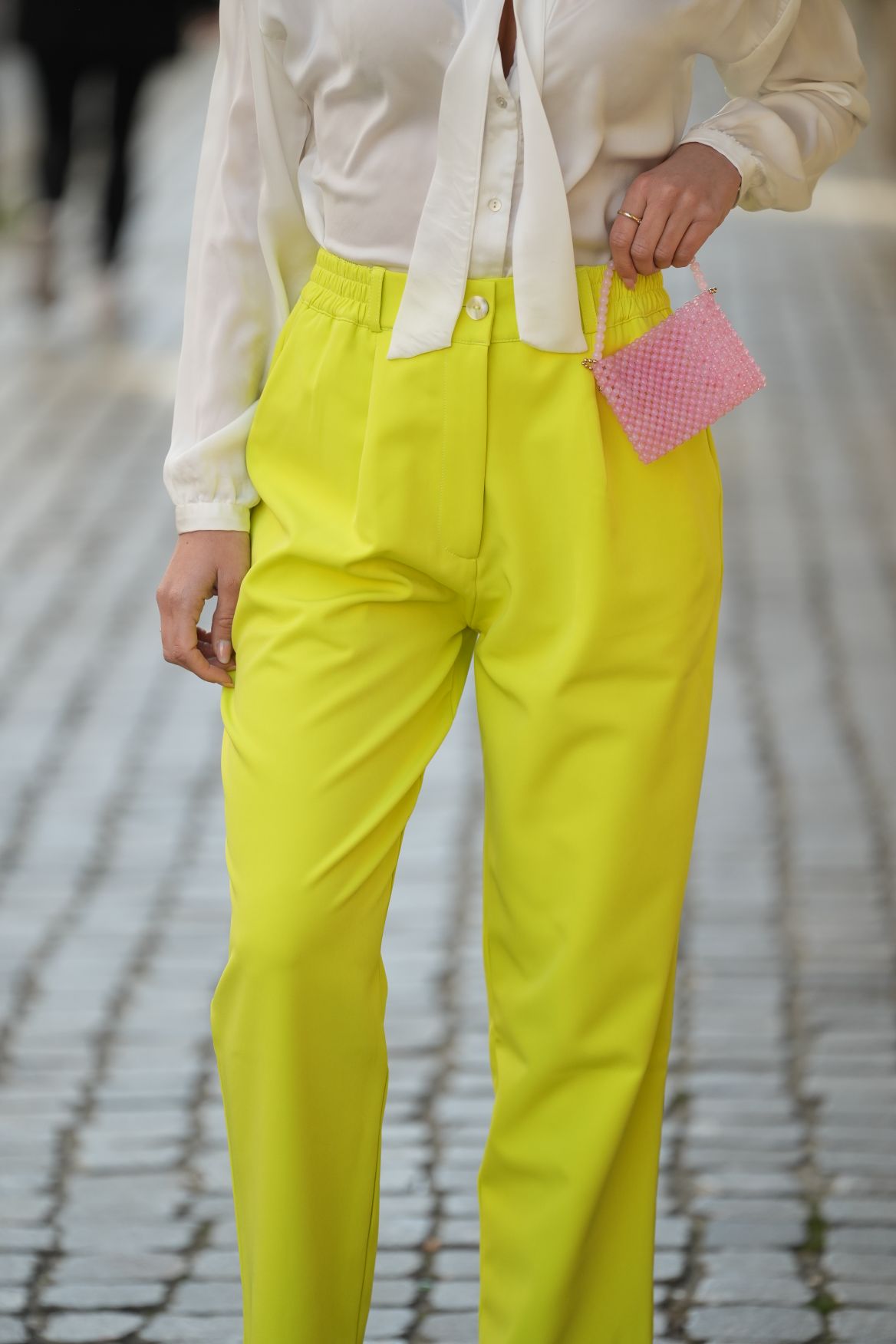 Calça de alfaiataria Grace Néon