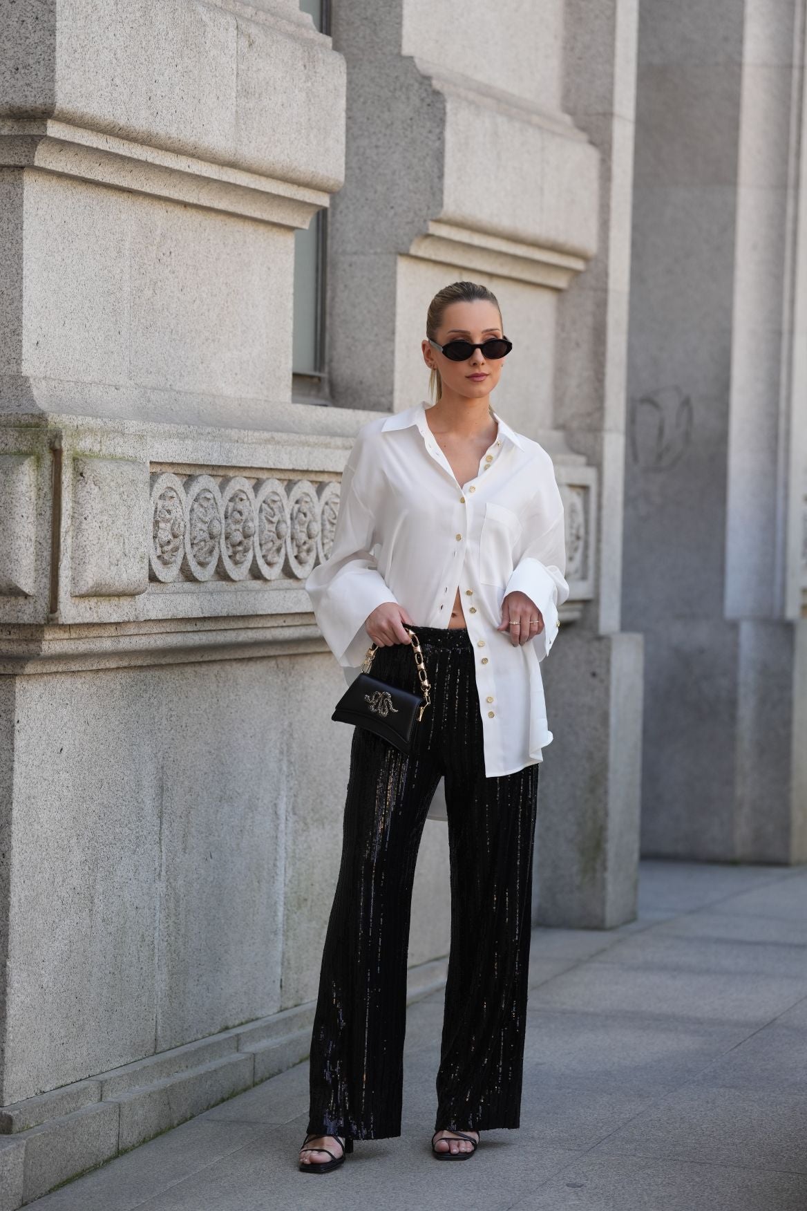 Calça de lantejoulas Blair