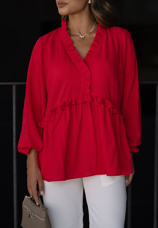 Blusa Beatriz - vermelho