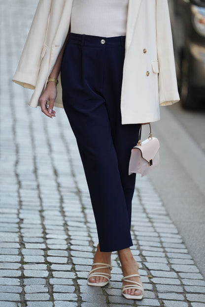Calça de alfaiataria Grace Navy