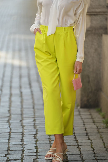 Calça de alfaiataria Grace Néon
